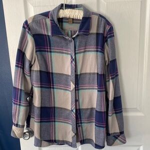 Plaid Button-Up Shirt